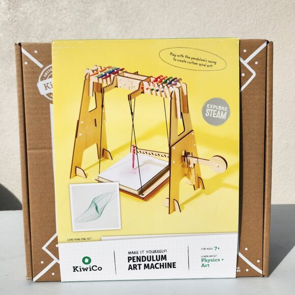 NEW KiwiCo. Kiwi Co. Pendulum Art Machine Spin Art Science Kit Craft Engineering - Picture 2 of 5